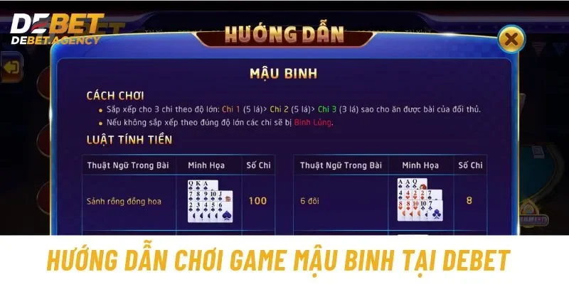 Hướng dẫn về luật đè hàng khi chơi Mậu binh