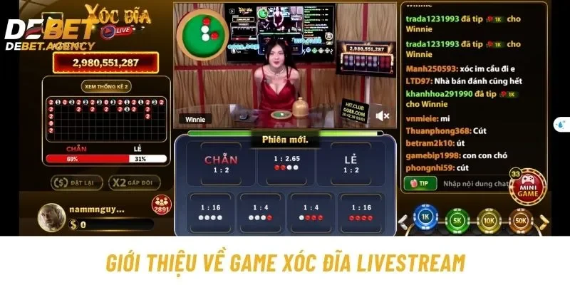 Giới thiệu sơ lược về trò chơi xóc đĩa livestream